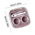 thumbnail image 2 of Étui de Rangement Compact Portable Violet pour Lentilles de Contact avec Support d'Accessoires Intégré pour Usage Quotidien et Organisation de Voyage, 2 of 7