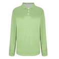 thumbnail image 3 of asjyhkr Plus Size Womens Long Sleeve Shirts Button Summer Tops Trendy 2025 Work Business Causal T Shirts, 3 of 6