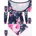 thumbnail image 4 of Matchstick Women's Floral Printed Long Sleeve Midi Dress, 4 of 5