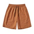 thumbnail image 1 of asjyhkr Men's Summer Shorts Lightweight Beach Elastic Waist Shorts Quick Drying Drawstring Beach Shorts with Pockets, 1 of 2