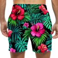thumbnail image 4 of Kakii Men's Swim Trunks Hawaiian Bathing Mesh Lining Suit Swimsuits Beach Shorts with Pockets, 4 of 6