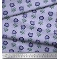 thumbnail image 3 of Soimoi Poly Georgette Fabric Leaves & Floral Block Decor Fabric Printed Yard 52 Inch Wide, 3 of 3