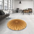 thumbnail image 4 of Ahgly Tapis Rectangulaire Lavable en Machine Intérieur Transitionnel Orange Foncé, 3 Pieds x 5 Pieds, 4 of 7