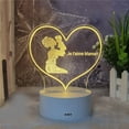 thumbnail image 1 of Suncoda Decorative Lights, Mother's Day Gift-Led Acrylic 3D Mother's Day Greeting Gift Light, Acrylic Greeting Mother's Day Gift Atmosphere Light (White Warm Light), 1 of 6