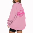 thumbnail image 2 of Mode Décontractée à Manches Longues Imprimé Floral Fermeture Éclair Épaule Extérieure Surdimensionnée Sweat-Shirts Noir S, 2 of 6