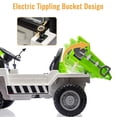 thumbnail image 4 of AKDSteel 12V Kids Ride On Dump Truck, 4-Wheeler Electric Car with Dump Bed & Shovel, Ride On Toy for Kids, 4 of 8