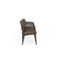 thumbnail image 4 of Lenox Steel Reception Waiting Room 4 Seats Chair / Charcoal Steel / Brown, 4 of 5