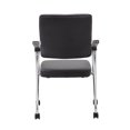 thumbnail image 3 of Nicer Furniture Foldable Vinyl Guest Chair with Casters - Set of 2, 3 of 7