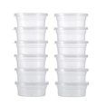 thumbnail image 2 of Trayknick 12 Pcs Boîtes Rondes en Plastique Transparentes pour Slime, Contenant de Rangement, Gobelets à Boules en Mousse avec Couvercles Transparents, 2 of 6
