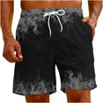 thumbnail image 4 of LSLJS Pantalon Court Décontracté à Imprimé Flamme pour Hommes, Cadeaux pour Hommes, 4 of 9