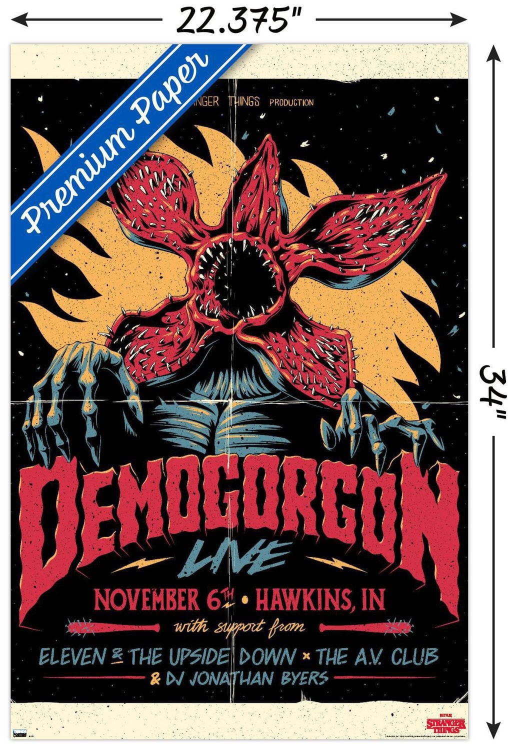 Netflix Stranger Things - Demogorgon Live Wall Poster