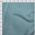 thumbnail image 4 of oneOone Polyester Spandex Teal Blue Fabric Check Craft Projects Decor Fabric Printed By The Yard 56 Inch Wide, 4 of 4
