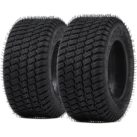 Dextrus Ensemble de 2 Pneus de Tondeuse à Gazon 16x6,50-8, Pneus de Remplacement Sans Chambre à Air 4 Plis Robustes, Capacité de Charge Maximale de 620 Lb pour Tracteurs à Gazon, Chariots de Golf et Équipement de Jardin