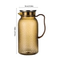 thumbnail image 3 of weibbin Jug Plastic Juices Pitcher PC High Temperature Proof Bar KTV Beverage Jug For Restaurant Fruit Tea 1L, 3 of 6