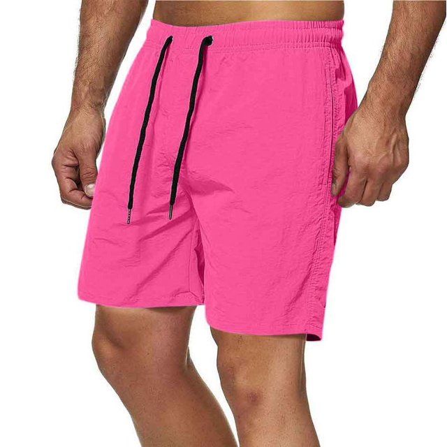 Plebaso Casual Shorts for Men Elastic Waist Drawstring Shorts Quick Dry Lightweight Beach Sports Shorts