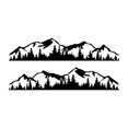 thumbnail image 2 of Car Sticker, 2PCS Auto Body Sticker Car Decal Vehicle Graphic with Mountain Tree Forest Design for Cars RVs Trucks Pickups SUVs Yachts, 2 of 7