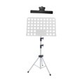 thumbnail image 1 of lionlar Support de Partition de Musique Assis Ou Debout Support de Livre pour Classe Groupes Chorales Blanc, 1 of 9