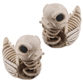 thumbnail image 3 of Halloween Duck Skeleton ,White Duck Skeleton Ornament, Duck Skeleton Model for Spooky Halloween Decor Skeleton 2PCS, 3 of 8
