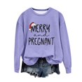 thumbnail image 1 of Birdeem Chandail de Noël pour Femme à Col Rond Imprimé, Coupe Ample, Manches Longues, Chandails Sans Capuche, 1 of 1