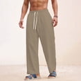 thumbnail image 2 of Pantalon Grand Homme Ample Décontracté Uni Sport Respirant, 2 of 3