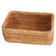 thumbnail image 3 of Wood Handmade Storage Box With Storage Basket Organizer Box Rattan Traditional Rattan For Easy Organizer Box Storage Small square basket S, 3 of 6