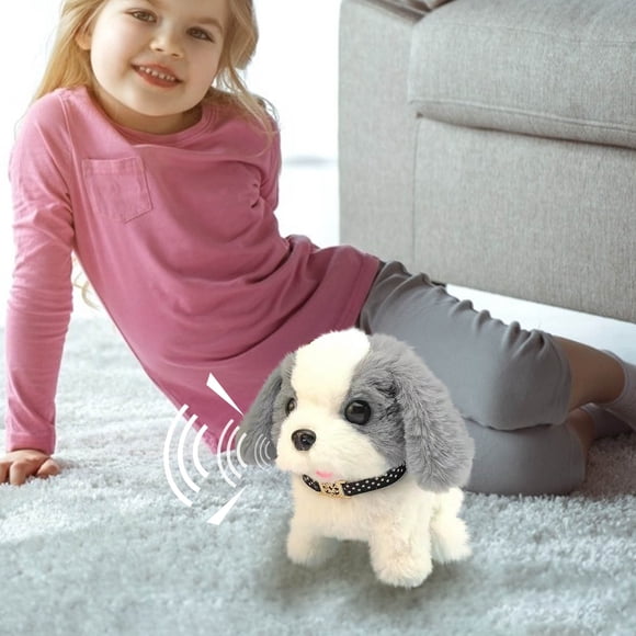 Vacemry My Realistic Robot Puppy DogToy, Walking Barking Electronic Plush Puppy, Interactive Stuffed Animal Dog forKidsBoysGirlsBirthday Gifts
