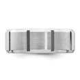 thumbnail image 3 of 925 Sterling Silver 8mm Brushed Fancy Size 11.5 Band Ring, 3 of 4
