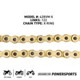 thumbnail image 4 of Niche Gold 428 X-Ring Chain 122 Links With Master Link Motorcycle 519-CDC2522H, 4 of 7