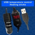 thumbnail image 3 of Chauffage Électrique pour Aquarium Écran Numérique Bouton de Contrôle de Température Interface USB Remplacement Réglable Bâton Chauffant pour Aquarium, 3 of 7
