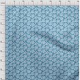 thumbnail image 4 of oneOone Polyester Spandex Medium Blue Fabric Tropical Craft Projects Decor Fabric Printed By The Yard 56 Inch Wide, 4 of 5