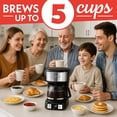 thumbnail image 4 of Gourmia 5 Cup Programmable Drip Coffee Maker with Brew Later Black, 4 of 8