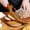 brown_Base#482, variant on Bread Knife with Teakwood Handle and 412 Stainless Steel Serrated Blade for Slicing Bread, Sandwiches, and Loaves