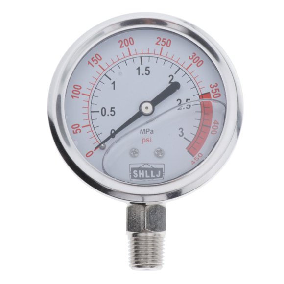 Tachiuwa Oil Pressure Gauge Apparatus Pneumatic Hydraulic 0.6-3Mpa Thread 1/4G 3MPa