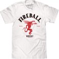 thumbnail image 1 of Fireball Whisky Logo White Colorway T-Shirt-Large, 1 of 1