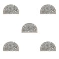 thumbnail image 2 of Youkk Bathroom Rugs Water Absorbent Floor Bath Mat Carpet Flower Semicircle 40x60cm 5Set, 2 of 6