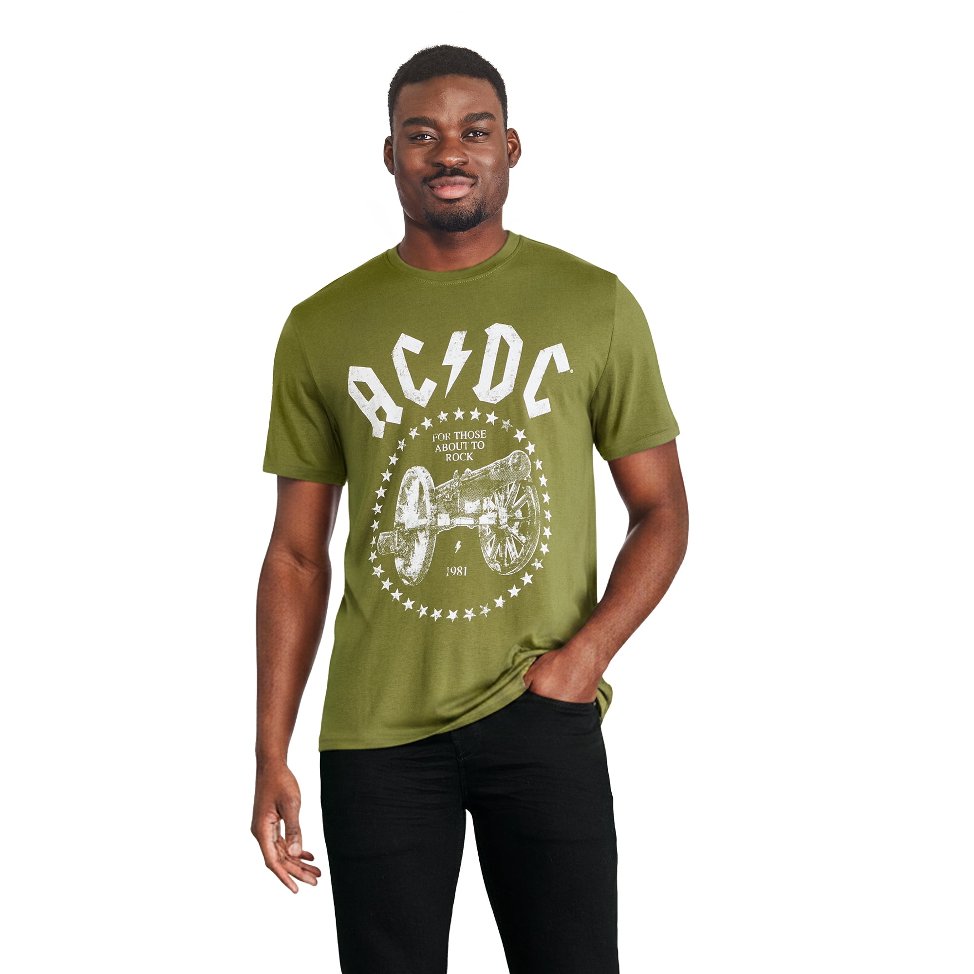 T-shirt à imprimé graphique AC/DC pour hommes