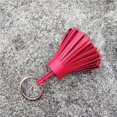 thumbnail image 4 of serony Keychain Decorative Keyring Leather Pendant Tassel Handmade Handicraft Key Chain Hanging Decoration Holder Purse Wallet Red, 4 of 6
