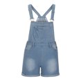 thumbnail image 4 of LOVZFMLL Combinaison Courte Décontractée pour Femme à Imprimé avec Poches, Bretelles, Camisole, Combinaison, Bleu Pâle, TTG, 4 of 8