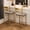 Or, variante sur Eastvita Ensemble de 2 Tabourets de Bar de Cuisine avec Dossier/repose-Pieds - Tabourets de Comptoir en Cuir PU - Hauteur pour Îlot de Cuisine/appartement/ou Comptoir de Bar (Noir)