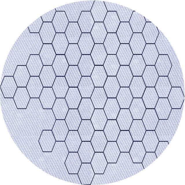 Ahgly Company Tapis d'Intérieur Ronds Transitionnels Lavables à la Machine, Bleu Lavande, 5 Pieds Rond