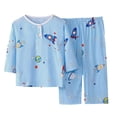 thumbnail image 2 of Tenue d'Intérieur d'Été à Manches Courtes Imprimée pour Garçons et Filles, 2 of 5