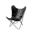 thumbnail image 1 of FASHION N YOU H-1147 White Leather Butterfly Chair, 1 of 1