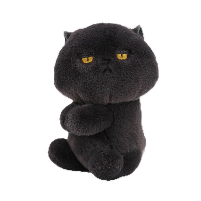 tredstone Stuffed Cat Plush Black Cat Decorations For Kids Fun Birthday Gift Multifunctional Cat Decorations C