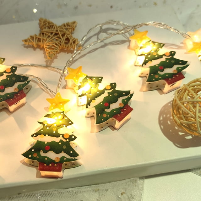 EGNMCR Light Strip, Christmas Lights Christmas Lights Holiday Decorations Star Lights Shape String Lights 20 LED String Lights
