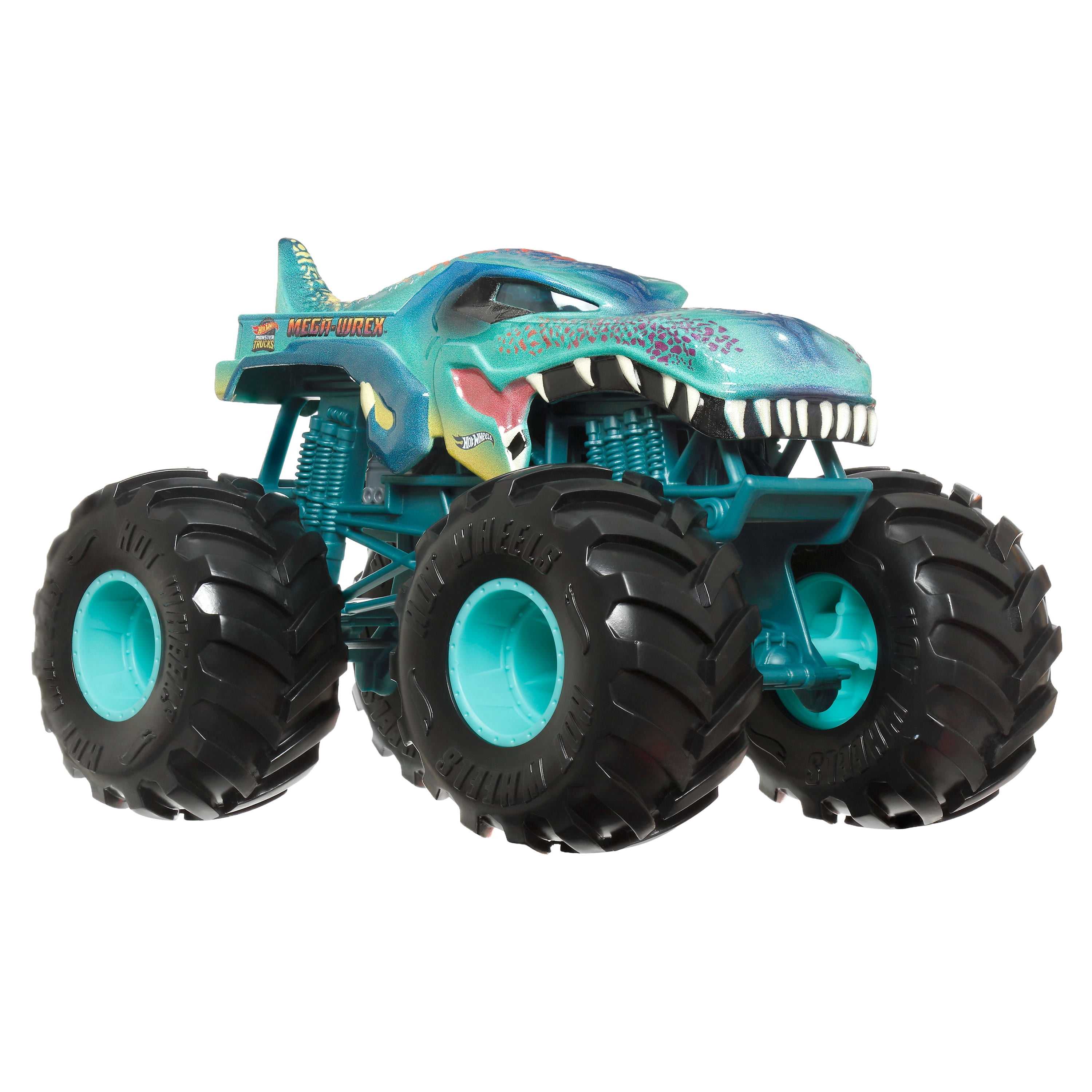 Hot Wheels Monster Trucks, Oversized Monster Truck in 1:24 Scale, Mega-wrex