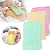 XIPYYKM 3Pcs All-Purpose Scrub Sponges, Non-Scratch Cleaning Sponges for Dishes, Pots & Non-Stick Cookware - Long Lasting Dish Scrubbers for Kitchen, Bathroom & More