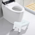 thumbnail image 1 of Birdeem Toilet Footstool Squatting Stool, Non-Slip Bathroom Step Stool with 6.7 Inch Height, Ergonomic Design for Adults and Kids, Space Saving Under Toilet Storage, 1 of 9
