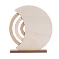 thumbnail image 3 of MYG Wooden Desk Decoration Moon Rotatable Calendar for Perpetual Home Office Decor, 3 of 9