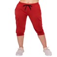 thumbnail image 2 of CHOK Pantalon Cargo Jogger Décontracté Super Doux pour Femmes Noir G, 2 of 6