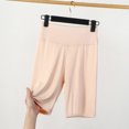 thumbnail image 2 of Timegard Wide Leg Shorts for Women Cotton Linen Elastic Waist Button Solid Color Casual Loose Shorts, 2 of 3